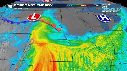 Severe Storms Target the Midwest & Plains Sunday